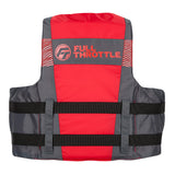 Full Throttle Adult Nylon Life Jacket - 4X/7X - Black/Red [112200-100-110-26]