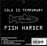 STLHD Fish Harder Sticker