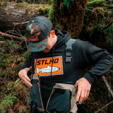 STLHD Men's Standard Logo Black Premium Hoodie