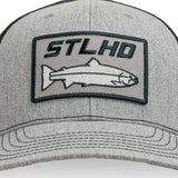 STLHD Chrome Edition Heather Grey/Black Trucker Snapback Hat